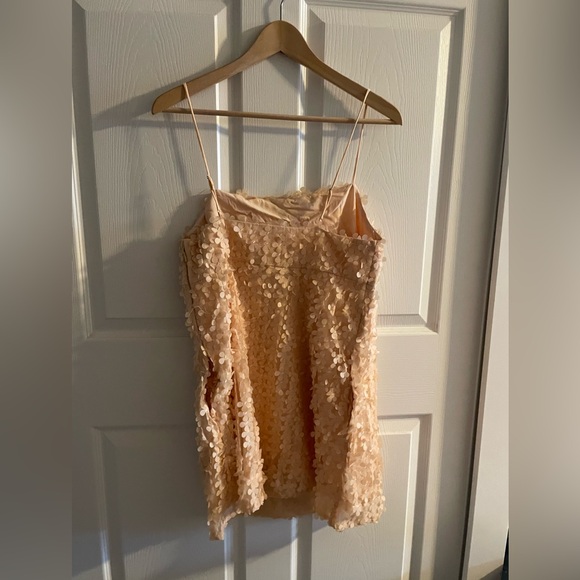 ANTHROPOLOGIE 3D FLORAL EMBELLISHED MINI DRESS PEACH SIZE S - Picture 10 of 10